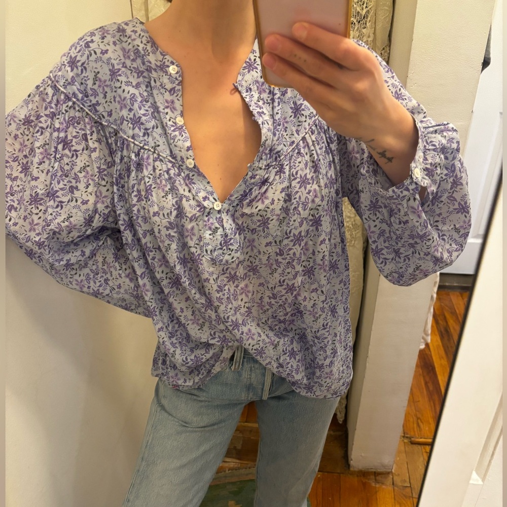 Xirena floral blouse